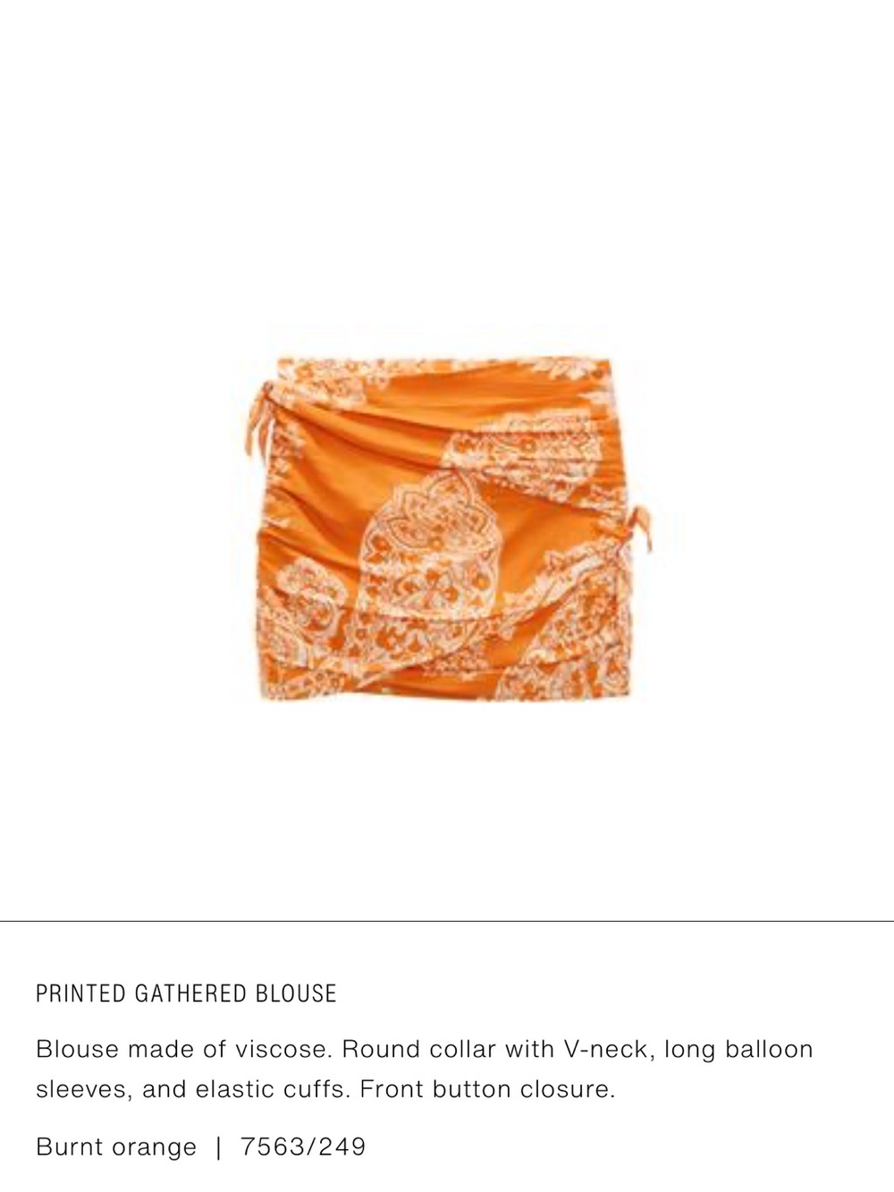 Zara burnt orange skirt NWT size XL